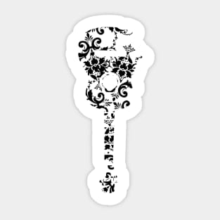 Floral Guitar Sticker